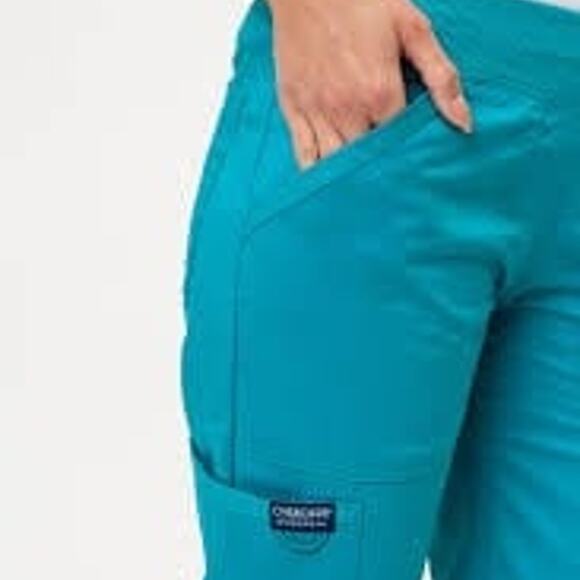 Cherokee Scrub Bottoms Teal 2XL - Picture 1 of 3
